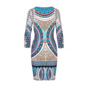 Roberto Cavalli Multicolor Jersey Dress